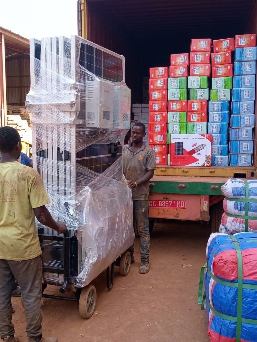 Conteneurs et équipements logistiques sur site